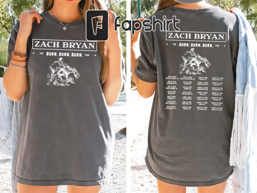 Zach Bryan Comfort Colors Shirt, Burn Burn Burn Tour Shirt, Zach Bryan Concert Shirt, Zach Bryan Fan Shirt, Zach Shirt, Western Cowboy Shirt