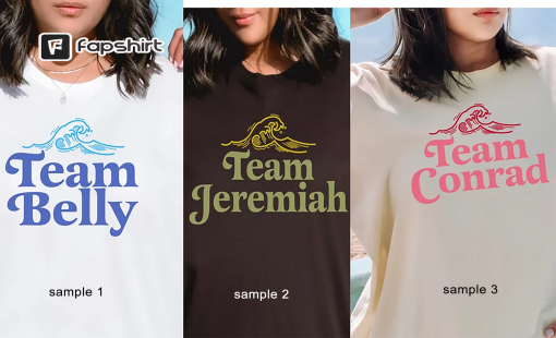 Team Belly, team Conrad, team Jeremiah, Cousins Beach T-Shirt, Summer I Turned Pretty Shirt, Summer Shirts Trendy, Beach Summer Trip Gifts