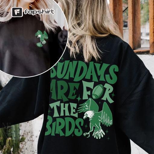 Sundays Are For The Birds Sweatshirt, Eagles Shirt, Philly Football Shirt, Eagles Football Fan, Game Day Tee