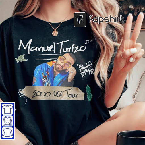 Manuel Turizo US Tour 2023 Shirt, Manuel Turizo Fan Shirt, Manuel Turizo 2023 Concert Shirt, Manuel Turizo Tour Shirt For Fan