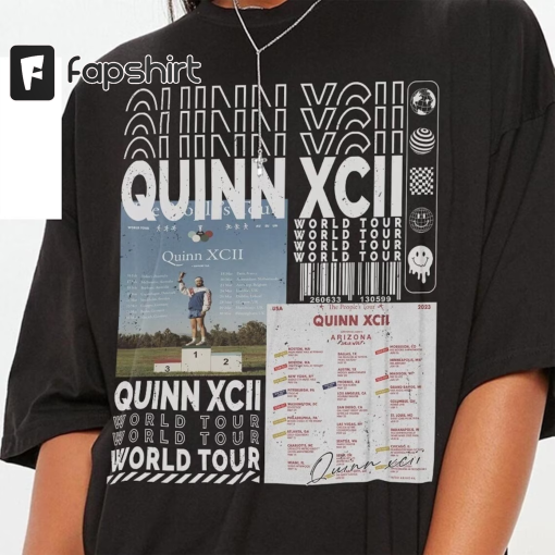 Quinn XCII Music Shirt, 90s Y2K Merch Vintage Quinn XCII The People’s Tour 2023 Tickets Album PNG Gift For Fan L805M