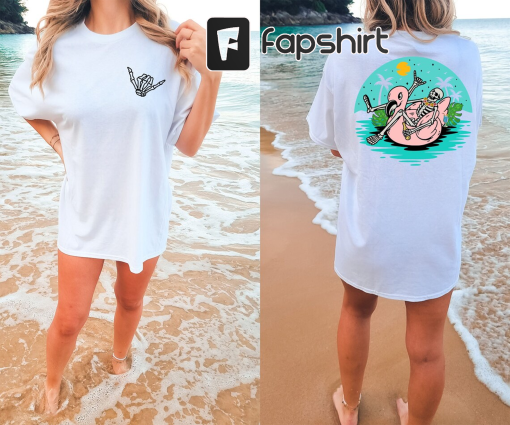 Comfort Colors® Summer Skeleton T-shirt, Beach Tee, Stay Salty, Summer shirt, Vacation Beach Shirt, Summer Graphic shirt, Summer Fun Shirt