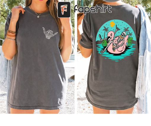 Comfort Colors® Summer Skeleton T-shirt, Beach Tee, Stay Salty, Summer shirt, Vacation Beach Shirt, Summer Graphic shirt, Summer Fun Shirt