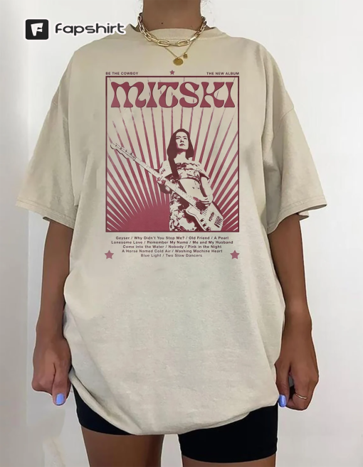 M.it.ski Vintage Music T Shirt, Mi.tski Today I Will Wear My White Button-down Shirt, Gift For Fans