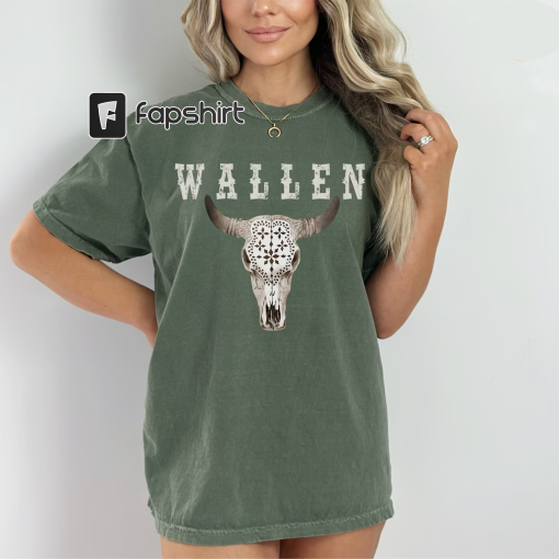 Comfort Colors Wallen Shirt Country Music Shirt Wallen Tshirt Country Concert Shirt Bullhead T-shirt Western Graphic Cowboy Tee Rodeo Shirt