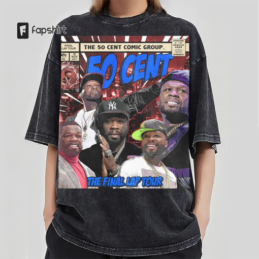 50 Cent Comic Shirt, 50 Cent Bootleg Shirt, 50 Cent Tee, The Final Lap Shirt, The Final Lap Tour Tee, The Final Lap Tour Merch