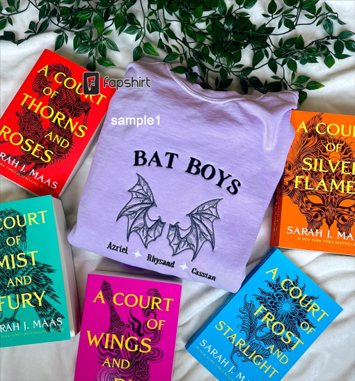 Bat Boys Sweatshirt / LICENSED ACOTAR Merch / embroidered acotar sweatshirt/ SJM Merch / Booktok Merch