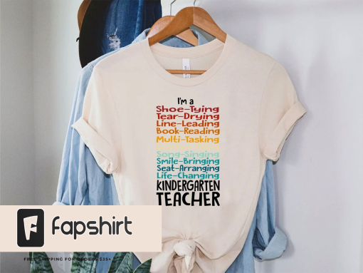 Kindergarten Teacher Shirt, Kindergarten Teacher Gift, Back To School Shirt, First Grade Teacher Tee, Cute Teacher Shirt