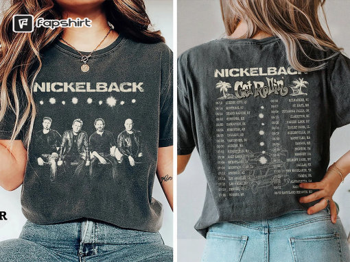 Comfort Colors® Nickelback Music Shirt, Merch Vintage Get Rollin’ Tour 2023 Tickets Album Get Rollin Graphic Tee 90s Y2K Gift For Fan