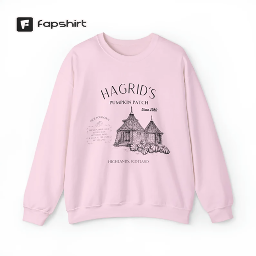 Hagrid’s Pumpkin Patch, Harry Potter Themed Halloween Shirt, Fall Apparel – Gildan Unisex Heavy Blend™ Crewneck Sweatshirt