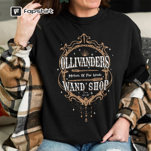 Wizard Book Shop Sweater, Ollivander’s Wand Shop Shirt, HP Shirt, Potter T Shirt, Wizard Shirt, Book Nerd Shirt, Subtle Harry Shirt