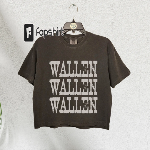 Wallen Crop Top, Country Music Shirt, Western T- shirt, Comfort Colors Crop Shirt, Vintage Shirt