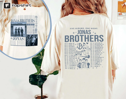 Jonas Brothers Double Sided T shirt, Jonas Brothers Tour Sweatshirt, Concert 2023 Retro Unisex Gift, Jonas Brothers Cassette Shirt