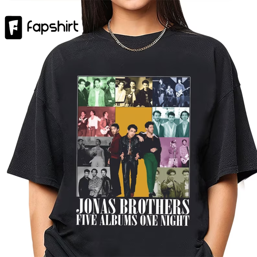 Five Albums One Night Tour Shirt, Jonas Brothers concert shirt, Joe Jonas Homage Shirt, Jonas Brothers Shirt, Nick Joe Kevin Jonas Tour Tee