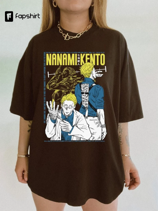 Nanami Kento Vintage Shirt, JJK Anime Manga Unisex Shirts, Cool Japanese Anime Graphic Tees Gift