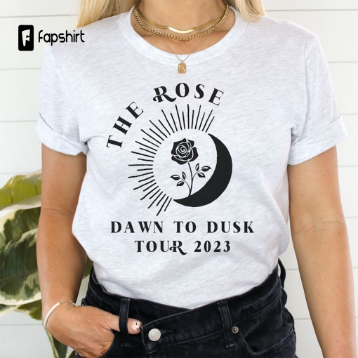 The Rose Dawn to Dusk Tour Shirt, Black Rose Gift, Kpop Concert Merch, K-pop Shirt, Woosung, Dojoon, Hajoon, Jaehyeong, Korean Rock