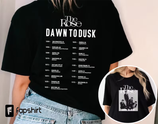 The Rose Kpop Shirt, The Rose 2023 ‘Dawn To Dusk’ US and Canada Tour Shirt, The Rose Kpop Band Shirt, Kpop Indie Rock, Dual Rock Album