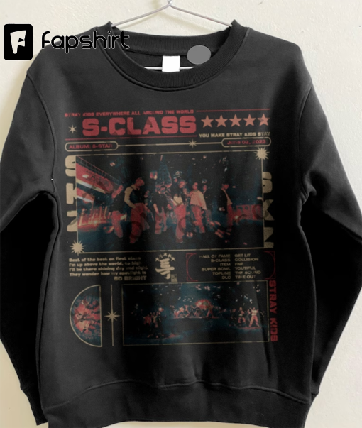 Stray Kids 5 STAR S Class Inspired Kpop Shirt 5-STAR New Album S-Class 5 Star Unisex Sweatshirt 5-STAR Michelin Stray Kids Maniac Hoodie