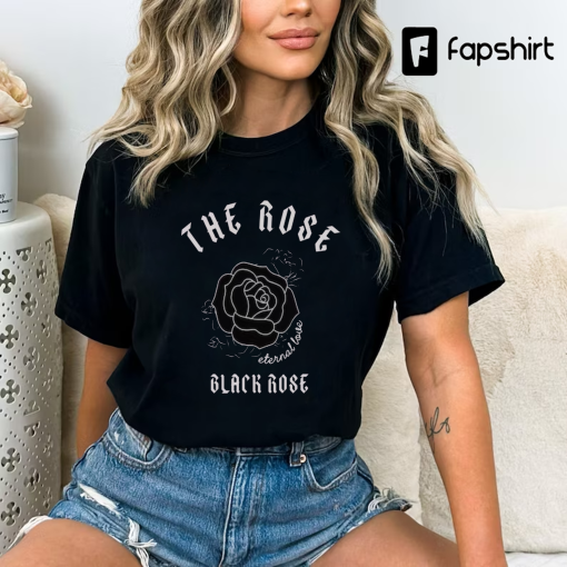 The Rose Shirt, Black Rose Gift, Kpop Concert Merch, K-pop Shirt, Woosung, Dojoon, Hajoon, Jaehyeong, Korean Rock Crewneck, K-Rock Tshirt