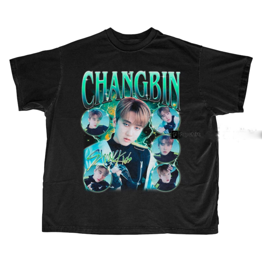 Exclusive Stray Kids Changbin Bootleg Shirt – Limited Edition K-pop Fan Apparel – Kpop merch – Kpop Gift – Stray Kids Shirt