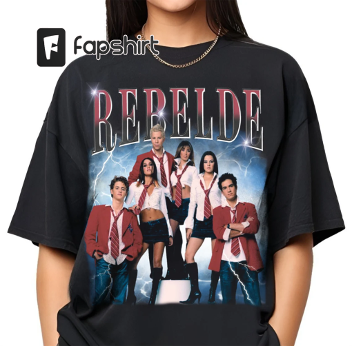 Limited Rebelde Shirt, Vintage 90s Graphic Tee, RBD Concert Shirt, Trending Shirt, Mexican Shirt Men, Rebelde Tshirt Gift for Man Woman