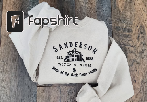 Sanderson Witch Museum Embroidered Unisex Sweatshirt or Hooded Sweatshirt