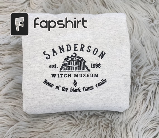 Sanderson Witch Museum Embroidered Unisex Sweatshirt or Hooded Sweatshirt