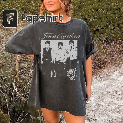 Jonas Brothers Vintage T-Shirt, Jonas Five Albums One Night Tour Shirt, Jonas Brothers 2023 Tour Shirt, Jonas 90’s Tee, Comfort Colors Shirt