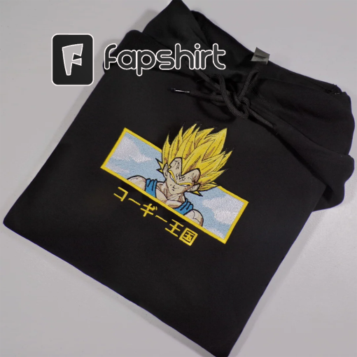 Veg.et.a Dr.ago.n Ball Son G.oku Vintage Embroidered Sweatshirt Son G.oku Sweater Super Saiyan Hooded dbz Hoodie