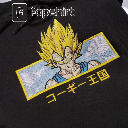 Veg.et.a Dr.ago.n Ball Son G.oku Vintage Embroidered Sweatshirt Son G.oku Sweater Super Saiyan Hooded dbz Hoodie