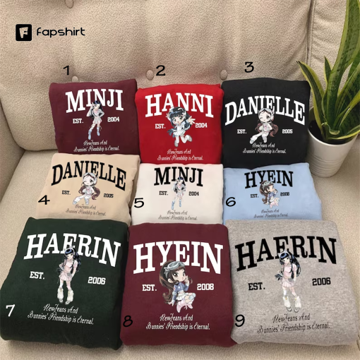 Newjeans Members Sweatshirt, Newjeans Bunnies Camp T-shirt, Newjeans Get Up Album Shirt, NewJeans 2nd EP, Minji Hanni Danielle Haerin Hyein