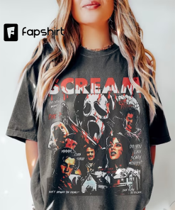 Retro Scream Halloween T Shirt, 90s Halloween…