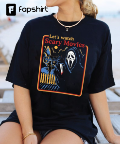 Let’s Watch Scary Movies Crewneck Sweatshirt, Scream…