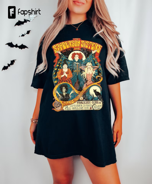 Witch Tee, Witch Sisters Vintage Style Halloween, Graphic Tee, Comfort Colors Vintage, Comfort Colors T-shirt, Oversized Tee, Halloween