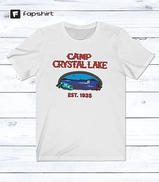 Camp Crystal Lake T Shirt Friday the 13th Jason Voorhees Horror Movie Shirts Vintage Shirt 80s