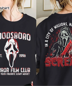 Scream Vintage Halloween Shirt, Woodsboro Horror Film…