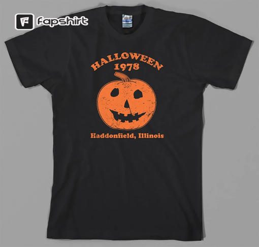 Halloween 1978 T Shirt, vintage retro michael myers jamie lee curtis horror movie haddonfield illinios film Graphic tee, All Sizes & Colors