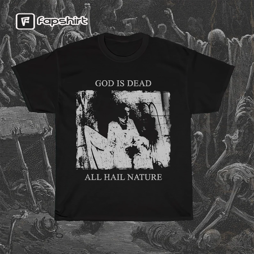 Begotten shirt, God is Dead tee, distressed black metal t-shirt, weird nihilism horror movie tank top halloween paranormal occult cult film