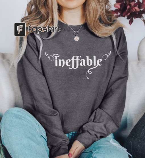 Good Omens Ineffable Crew Neck Sweatshirt Aziraphale Crowley Fandom Fan Comic Con Nerd Shirt Neil Gaiman