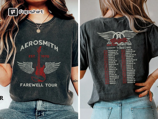 Comfort Colors® Aerosmith Band Farewell Tour Shirt, Aerosmith Shirt Fan Gifts, Graphic Aerosmith Band Shirt, Rock Music Shirt