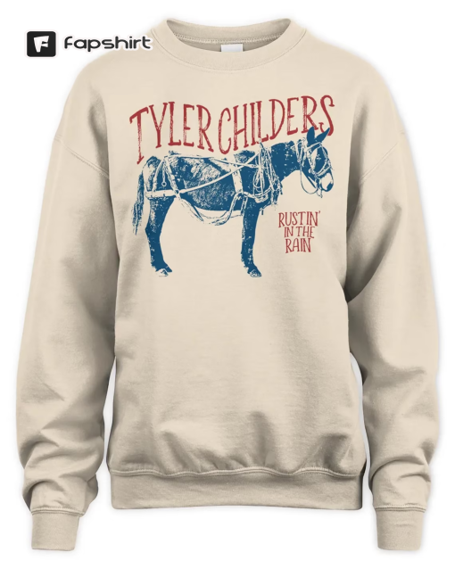 Tyler Childers Rustin’ In The Rain Logo 2023 T Shirt Hoodie Sweatshirt Sand