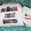 Mañana Será Bonito Embroidered Crewneck, Karol G Sweatshirt, Unisex Trendy Embroidery, Karol G Merch, Embroidered Gift For Friend