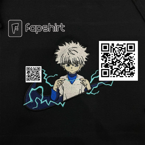 HxH T-Shirt, Y2K, Vintage and retro style, Hunter X Hunter season 6 merchandise, kil.lua embroidered crewneck