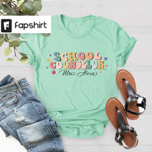 Personalized School Counselor Shirt, Gift For School Counselor, School Counselor Gifts, Back To School Shirts, Counselor Appreciation Gifts