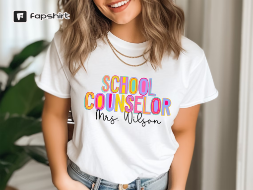 Custom School Counselor Shirt,School Counselor Tee,Teacher Name Shirt,School Counselor Gift,Back to School Teacher Shirt,Customized Teacher