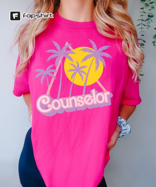 School Counselor Shirt, Guidance Counselor Shirt for School Therapist, Camp Counselor Shirt for Summer Camp Counselor Tshirt for Women