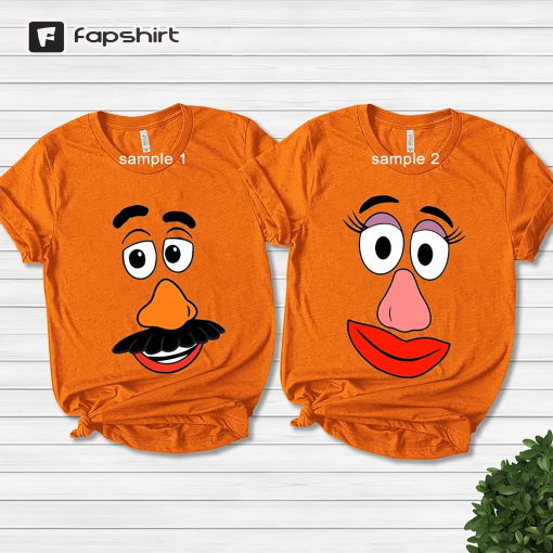 Mr Potato and Ms Potato Heads Inspired Couples Matching Shirt, Mr Potato and Ms Potato Shirt, Halloween Couple Shirt 1 Piece