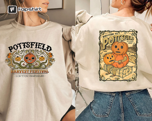 Two Side Pottsfield Harvest Festival Shirt, Over The Garden Wall Sweatshirt, Autumn Harvest T-hirt, Halloween Pumpkin Tee, Gift For Her