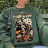 Horror halloween character shirt sublimated tie dye shirt, hockey mask goth decor horror graphic t-shirt