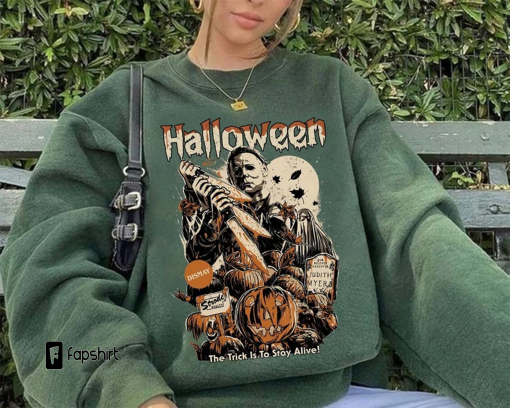 Halloween Horror Movie Crewneck Sweatshirt, Scream Sweatshirt, Scream Horror Movie Shirt, Scream Ghostface Shirts, Michael Myers Sweatshirt